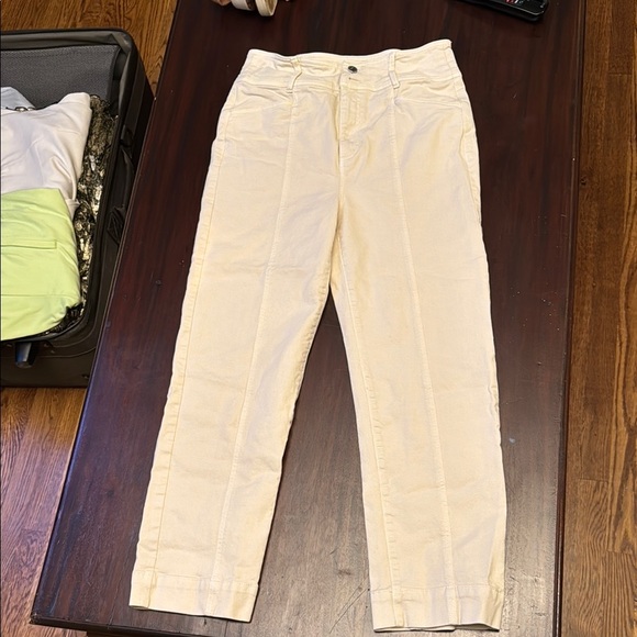 Ann Taylor The Straight cream denim jeans size 6 - Picture 1 of 6